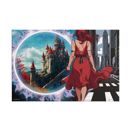 "Fantasy is Life" Rolled Poster, Wall Decor, Unique Wall Art