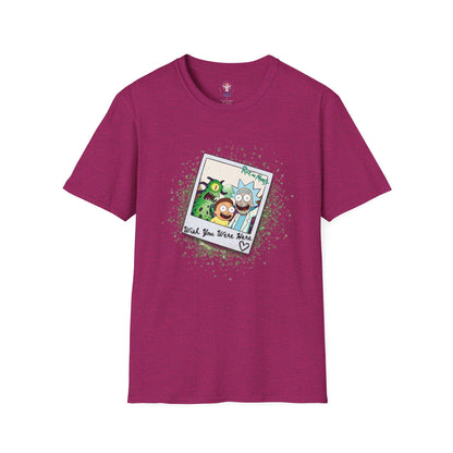 Rick & Morty Polaroid - Wish You Were Here - Unisex Softstyle T-Shirt