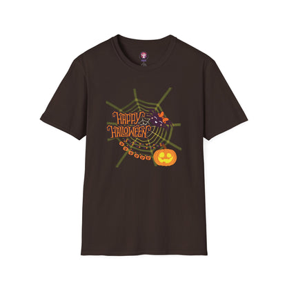 Halloween Cute Spiderweb - Unisex Softstyle T-Shirt