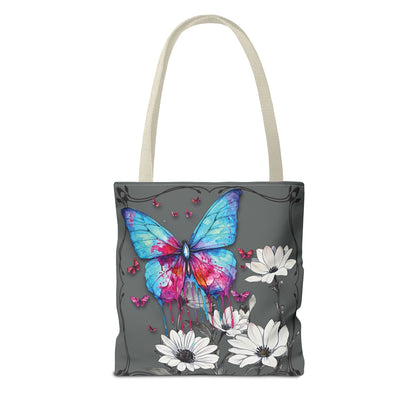 Painted Butterfly in Black and White Tote Bag