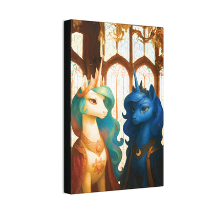 Royal Luna & Celestia - My Little Pony Canvas Art - Stretched, 0.75"