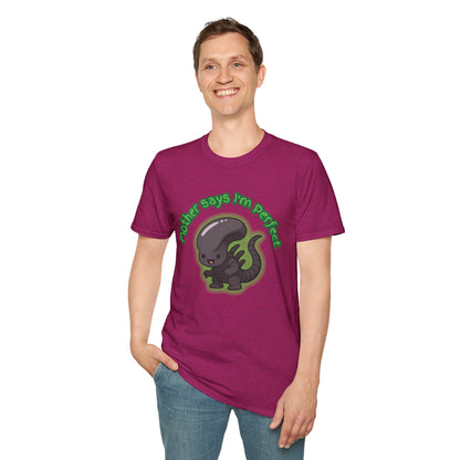 Alien Cute Xenomorph I'm Perfect - Unisex Softstyle T-Shirt