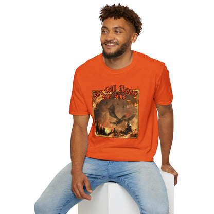 Dragon Attacking - Fire Will Cleanse Our Sins - Unisex Softstyle T-Shirt