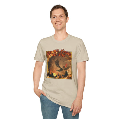 Dragon Attacking - Fire Will Cleanse Our Sins - Unisex Softstyle T-Shirt