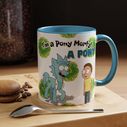 Rick & Morty Pony Accent Coffee Mug (11, 15oz)