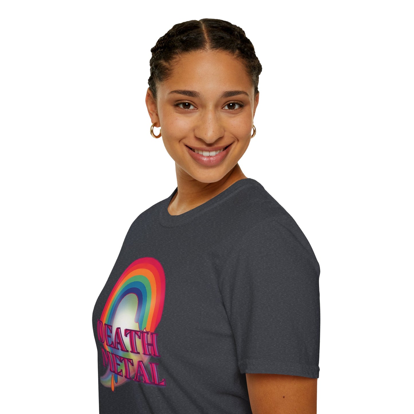 Rainbow Death Metal - Unisex Softstyle T-Shirt