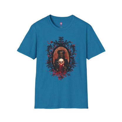 Vintage Gothic Skull Frame - Unisex Softstyle T-Shirt