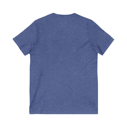 Retro V-Neck Tee with 'Golden Life' Design, Unisex Casual Shirt, Vintage Style, Perfect for Parties, Gift for Music Lovers