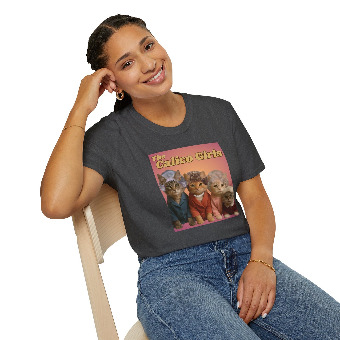 The Calico Girls cute kittens - Unisex Softstyle T-Shirt