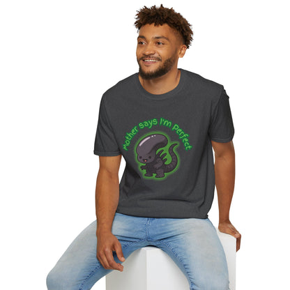Alien Cute Xenomorph I'm Perfect - Unisex Softstyle T-Shirt