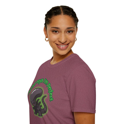 Alien Cute Xenomorph I'm Perfect - Unisex Softstyle T-Shirt