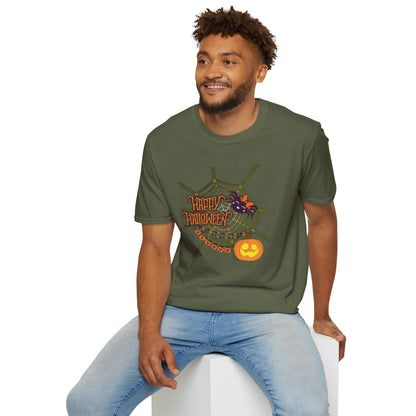 Halloween Cute Spiderweb - Unisex Softstyle T-Shirt