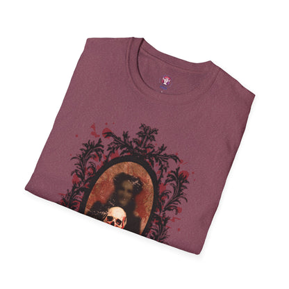 Vintage Gothic Skull Frame - Unisex Softstyle T-Shirt