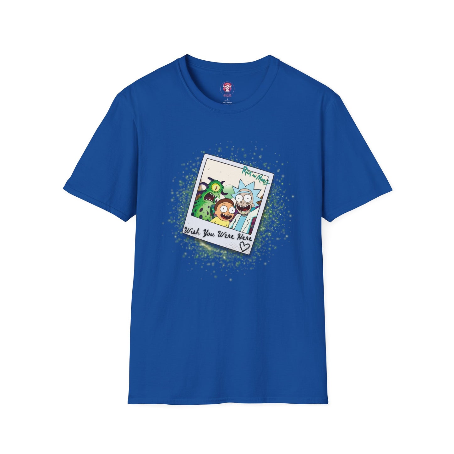 Rick & Morty Polaroid - Wish You Were Here - Unisex Softstyle T-Shirt