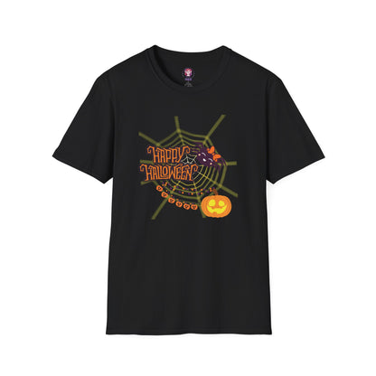 Halloween Cute Spiderweb - Unisex Softstyle T-Shirt