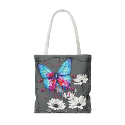 Painted Butterfly in Black and White Tote Bag