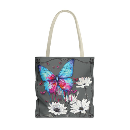 Painted Butterfly in Black and White Tote Bag