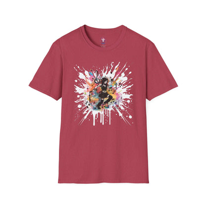 Colorful Music Brings Life Punk Dancer - Unisex Softstyle T-Shirt