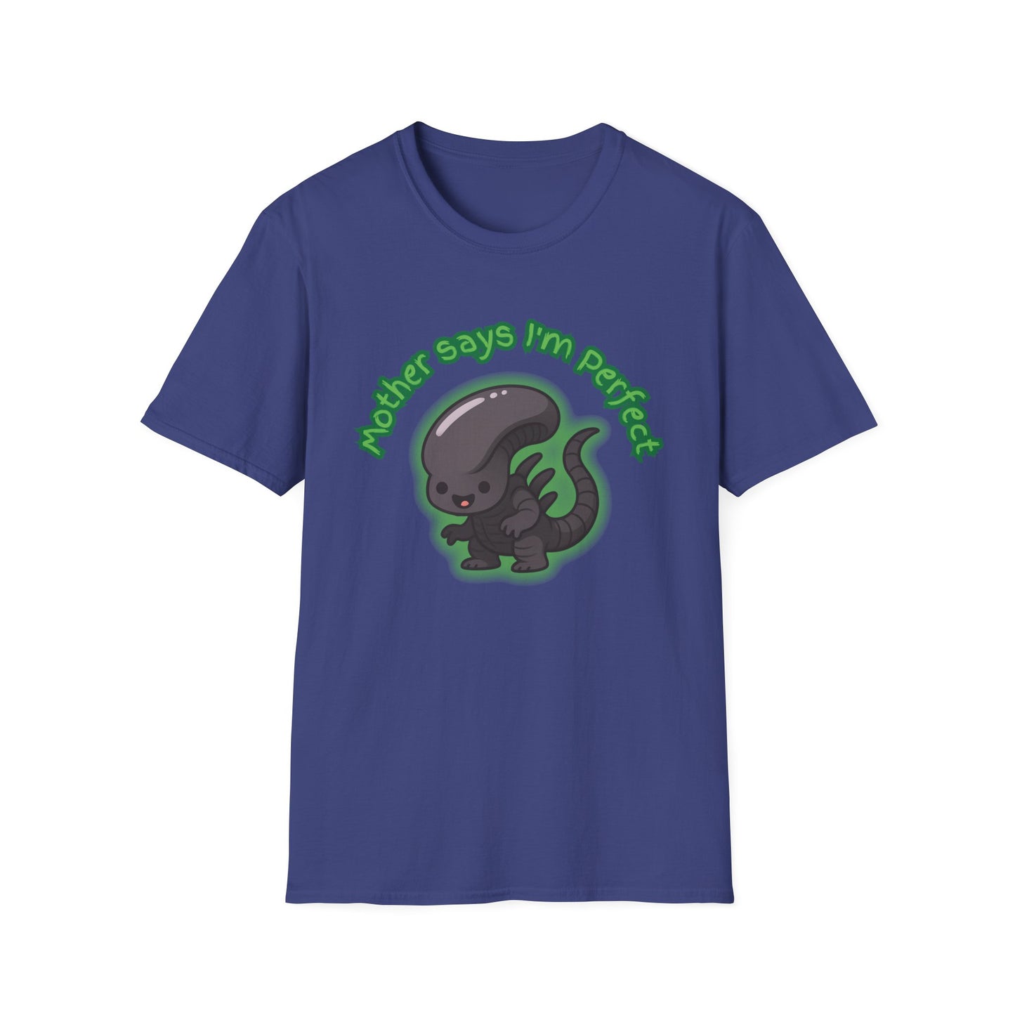 Alien Cute Xenomorph I'm Perfect - Unisex Softstyle T-Shirt