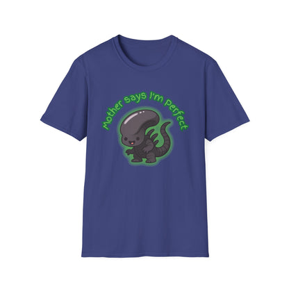 Alien Cute Xenomorph I'm Perfect - Unisex Softstyle T-Shirt