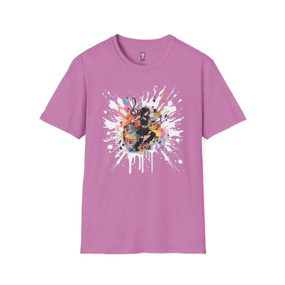 Colorful Music Brings Life Punk Dancer - Unisex Softstyle T-Shirt