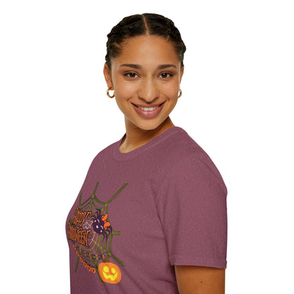 Halloween Cute Spiderweb - Unisex Softstyle T-Shirt