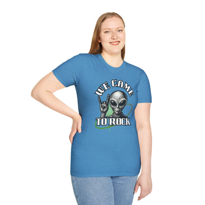 Alien Metal - We Came to Rock - Unisex Softstyle T-Shirt