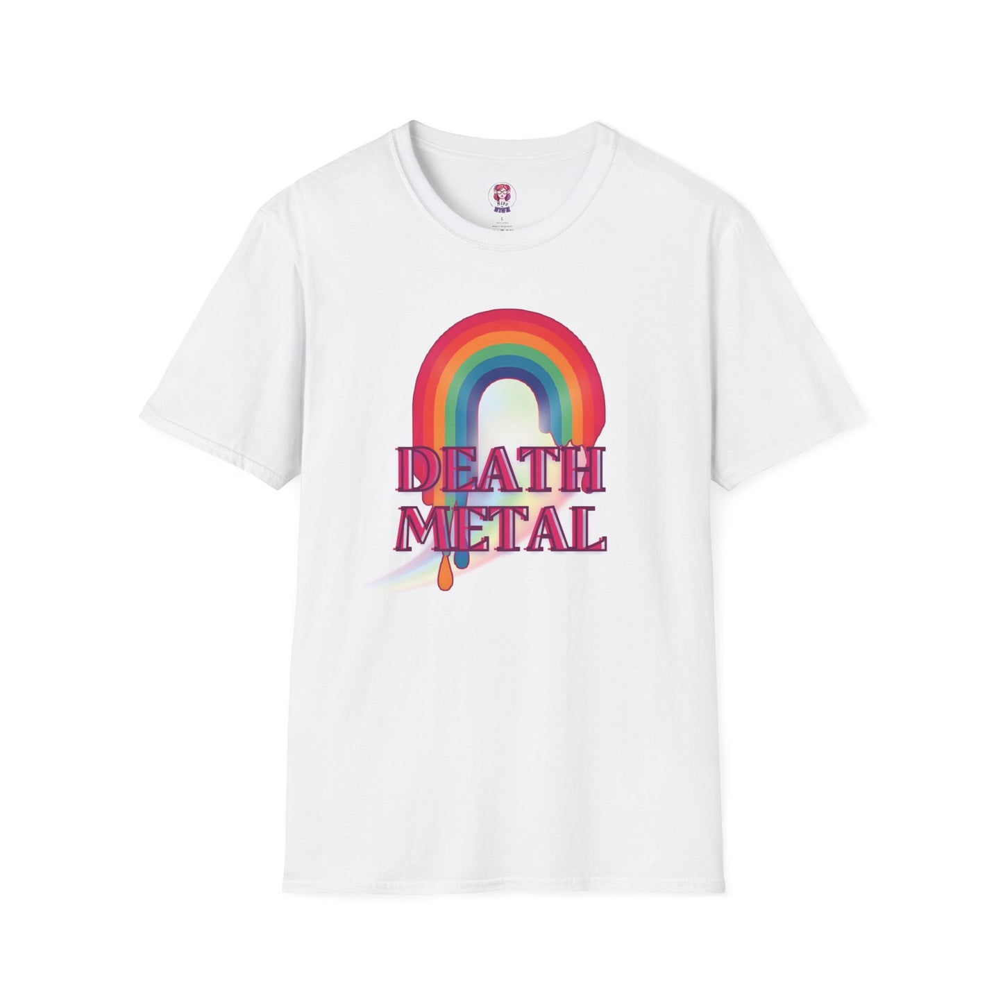 Rainbow Death Metal - Unisex Softstyle T-Shirt