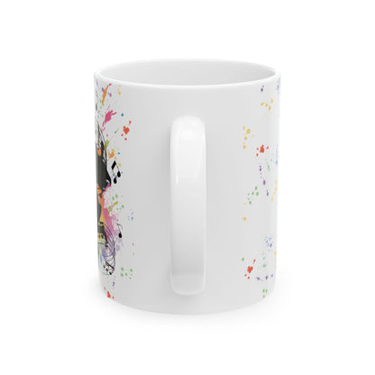 Color Artistic Music Inspired Ceramic Mug | Perfect Gift for Musicians, Coffee Lovers, Art Enthusiasts