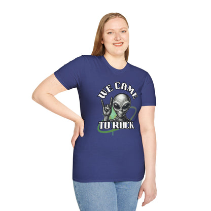 Alien Metal - We Came to Rock - Unisex Softstyle T-Shirt