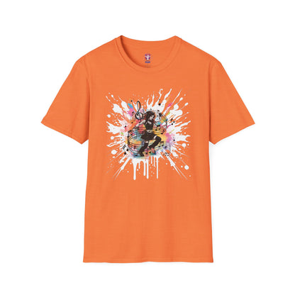 Colorful Music Brings Life Punk Dancer - Unisex Softstyle T-Shirt