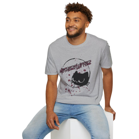 Motherfluffer Color Cat - Unisex Softstyle T-Shirt