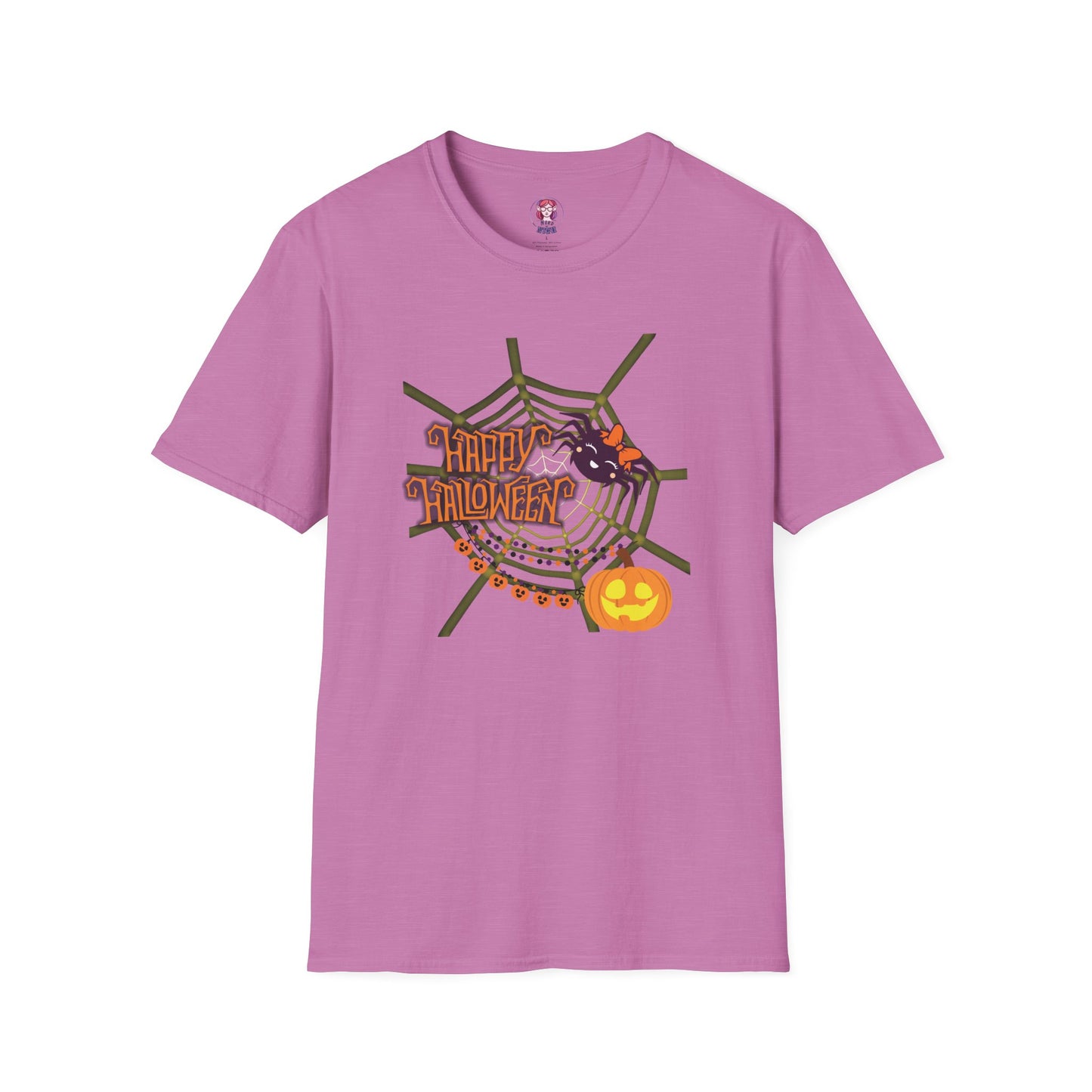 Halloween Cute Spiderweb - Unisex Softstyle T-Shirt