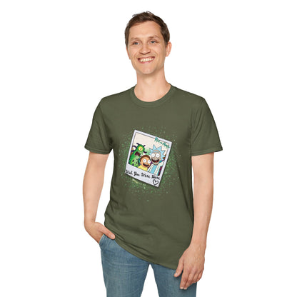 Rick & Morty Polaroid - Wish You Were Here - Unisex Softstyle T-Shirt