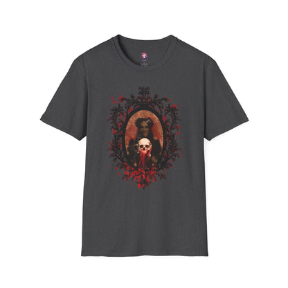 Vintage Gothic Skull Frame - Unisex Softstyle T-Shirt