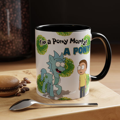 Rick & Morty Pony Accent Coffee Mug (11, 15oz)