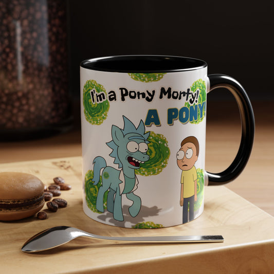 Rick & Morty Pony Accent Coffee Mug (11, 15oz)